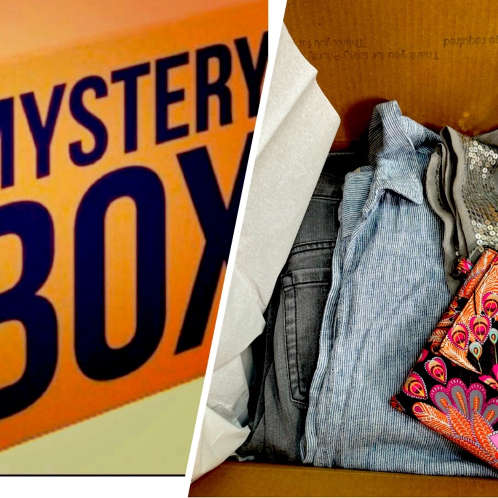 MYSTERY BOX WOMENS SIZE XS/S CLOTHING BUNDLE FOR RESALE Or SELF MB64 5 Lb Box